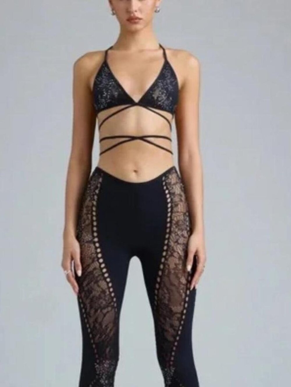 Oh Polly Lace Cutout Two-Piece Set – NWT